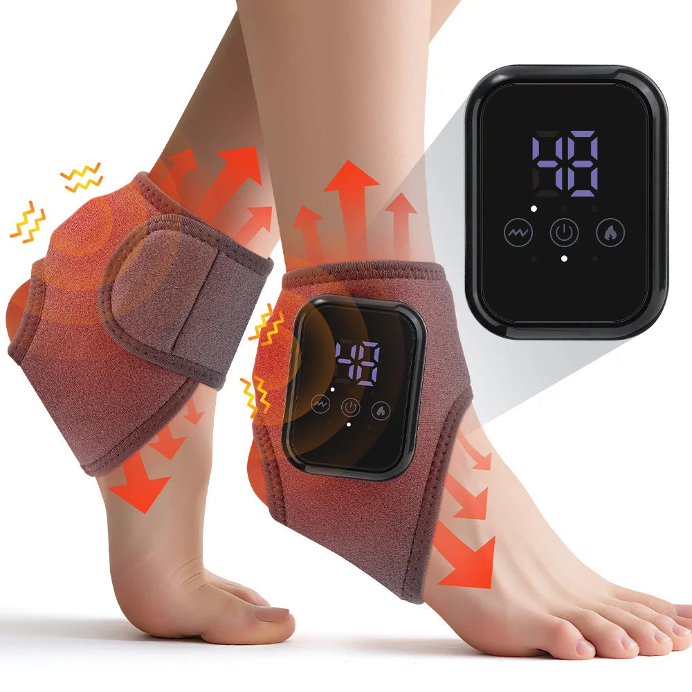 Ankle and foot massager, joint massage, intelligent temperature-controlled electric massage, hot compress, ankle protection mass