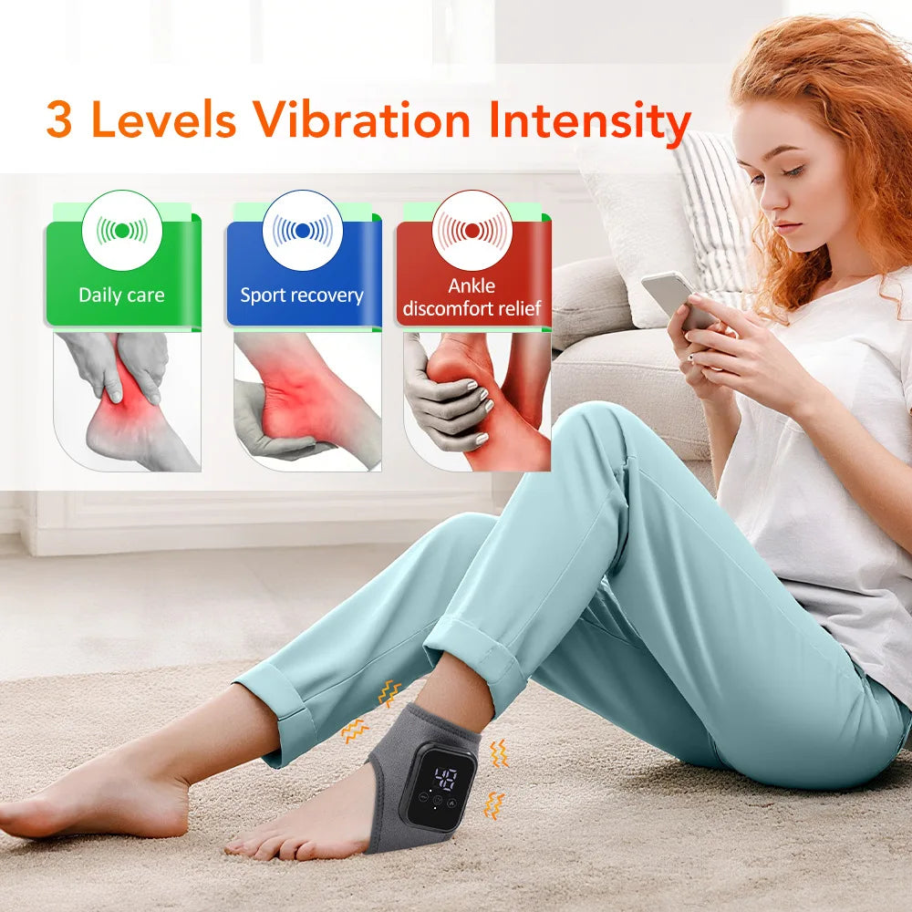 Ankle and foot massager, joint massage, intelligent temperature-controlled electric massage, hot compress, ankle protection mass