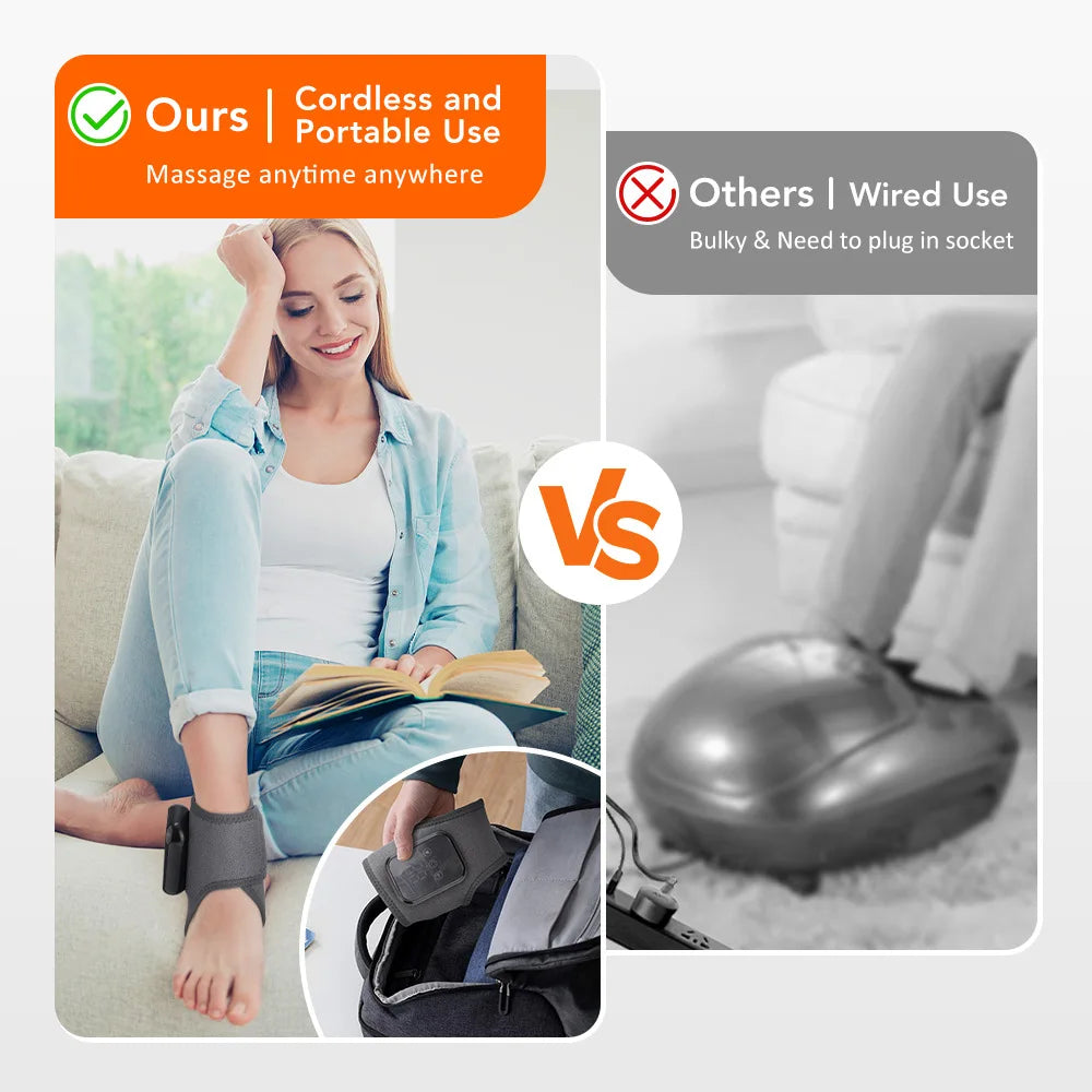 Ankle and foot massager, joint massage, intelligent temperature-controlled electric massage, hot compress, ankle protection mass